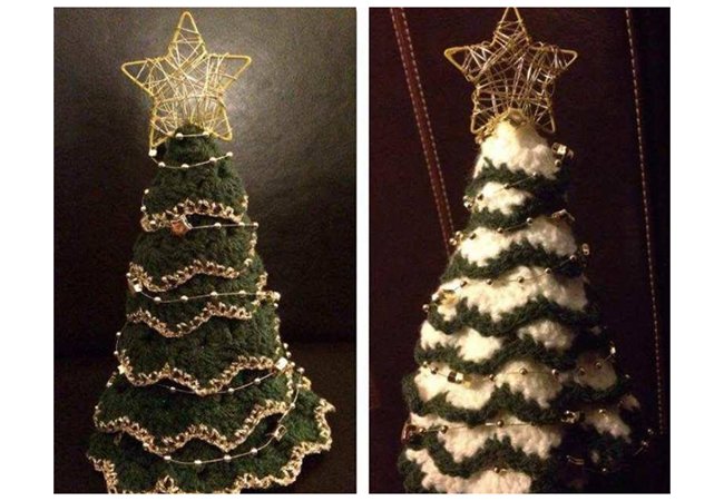 Hæklede | forskellige hæklede juletræer til jul | idényt