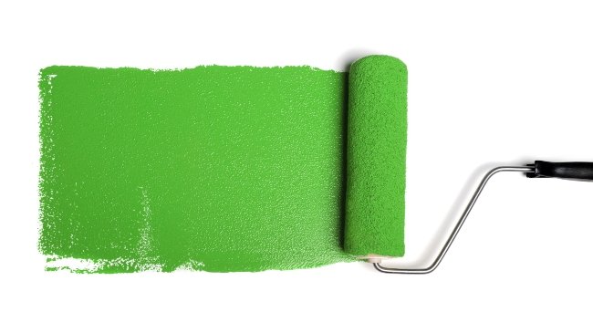 Grøn maling på laminat