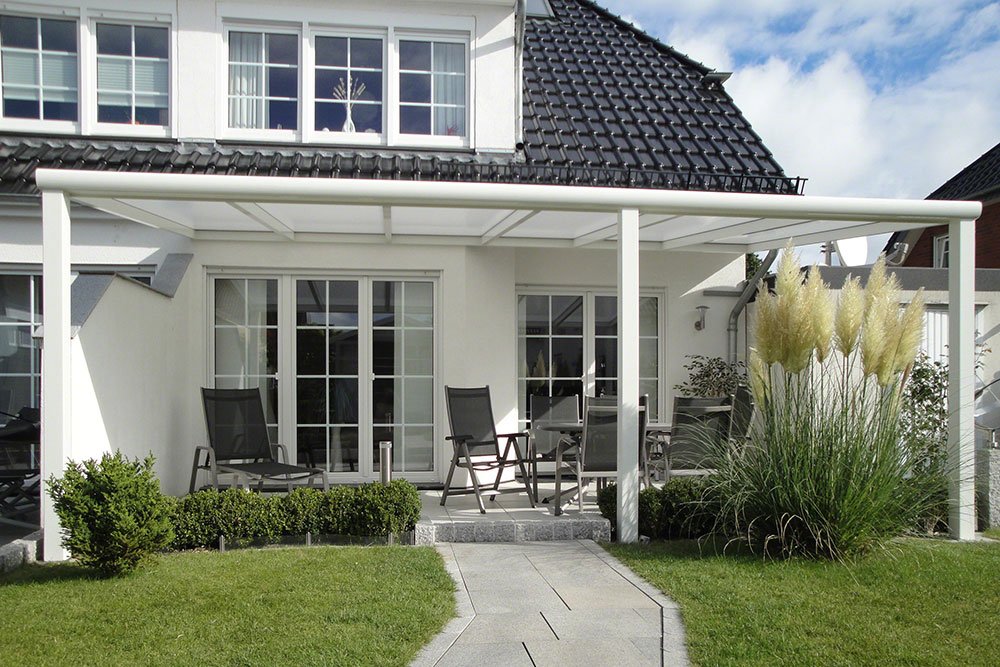 Overbygd terrasse kan bygges med helt eller halvtak