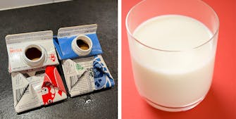 Vika mjölkförpackningar