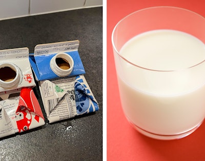Vika mjölkförpackningar