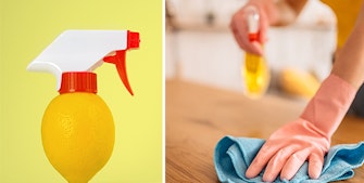 Städa kök med citroner