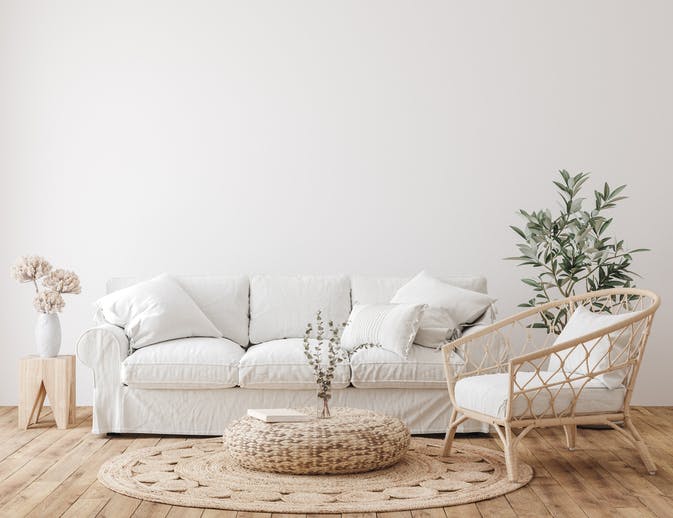 hvit sofa