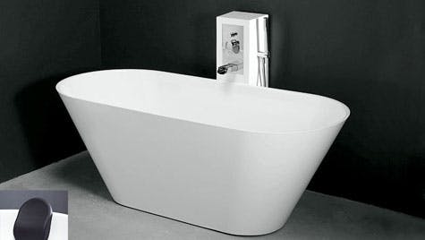 Enkelt og elegant badekar der blir som et kunstverk i baderommet