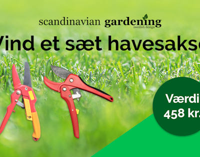 Vind haveredskaber til en værdi af 458 kroner fra Scandinavian Gardening.
