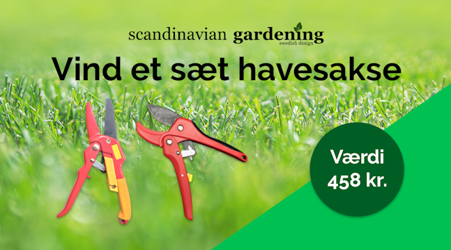Vind haveredskaber til en værdi af 458 kroner fra Scandinavian Gardening.