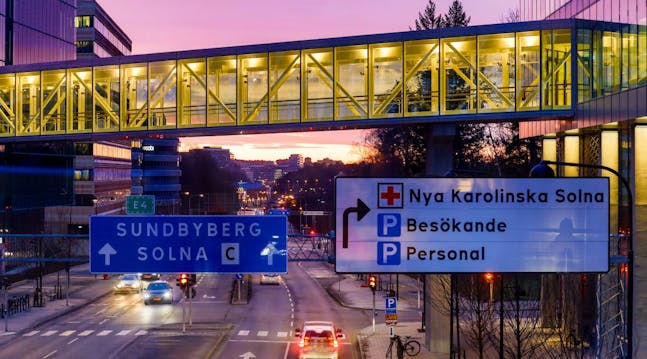 vejen til hospitalet i stockholm