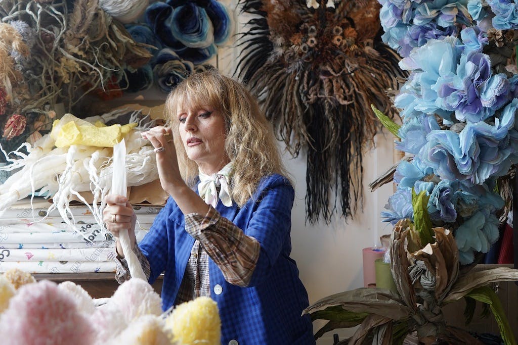 Blomsterkunstner Marianne Eriksen Scott-Hansen til have - og blomsterfestival i Tivoli