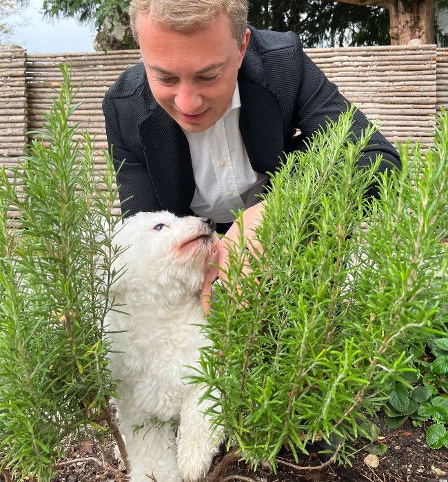 Morten Messerschmidt og hunden