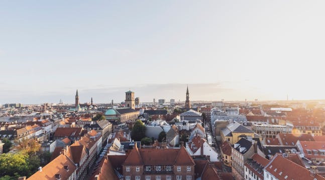 Danmarks største by set fra luften